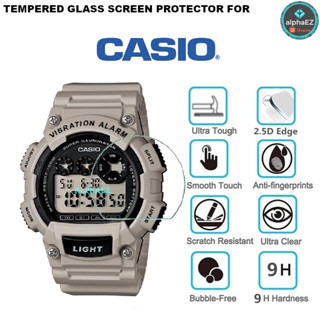 ฟิล์มกระจกนิรภัยกันรอยหน้าจอนาฬิกาข้อมือ 9H สําหรับ Casio W-735H-8A2 W735H W735 W735H8A2V