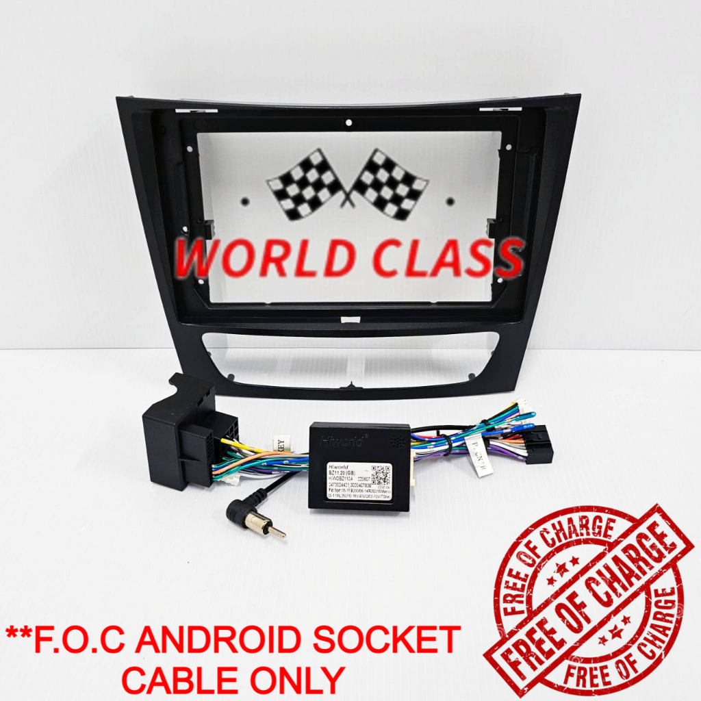 MERCEDES E-CLASS W211 2001-2008 / CLS CLASS C219 9" หุ่นยนต์ CASING - CG-APC-MB05 (ฟรีปลั๊กและสายเล่