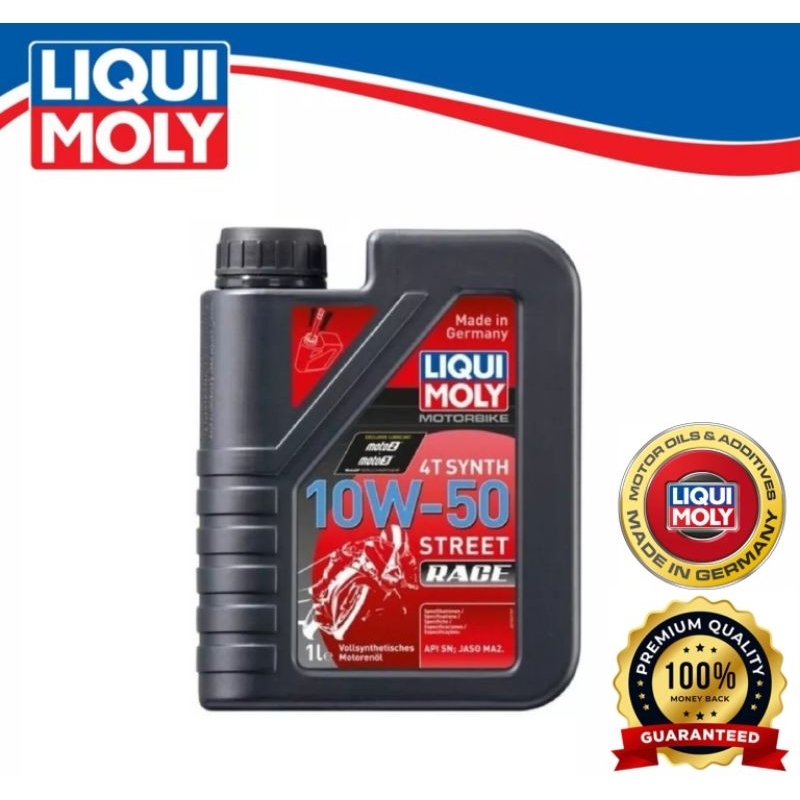 LIQUI MOLY MINYAK HITAM 4T 10W-50 รถแข่งน้ํามันเครื่อง LIQUI MOLY