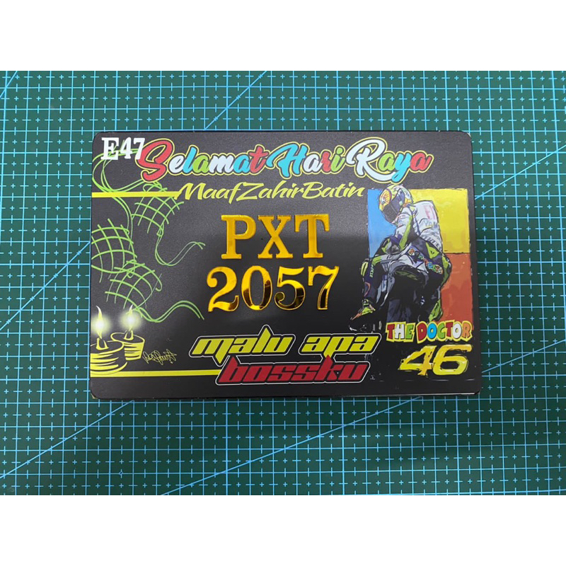 ️OFFER ️Motor E47 Number Plate Nombo crystal Honda Yamaha Lc135 Y15Z LCV1 LC Y125 EX5 Wave125 Wave10