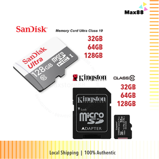 SANDISK การ์ดหน่วยความจํา Micro SDHC SDXC Class 10 16GB 32GB 64GB 128GB TF