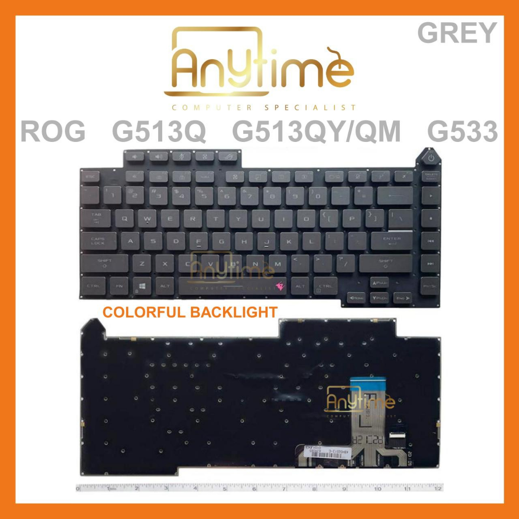 ASUS ROG STRIX G15 G513 G513RW G513RC G513RM G513QR คีย์บอร์ดแบ็คไลท์สีสันสดใส 2021 G533 G513Q แล็ปท