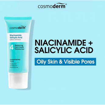 Cosmoderm Niacinamide Salicylic Acid Balancing Gel-Cream Moisturizer 10ml ( ตัวอย ่ าง )