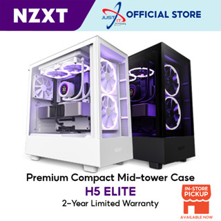 Nzxt H5 ELITE / H510 ELITE เคส ATX หอคอยกลาง (สีดํา / สีขาว)