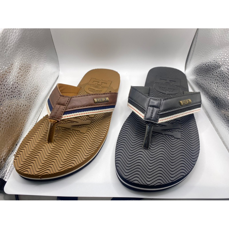 ฉ. X EDWIN E10581 รองเท้าแตะ/รองเท้าแตะ EDWIN LELAKI EDWIN สวมใส่และถอดง่าย