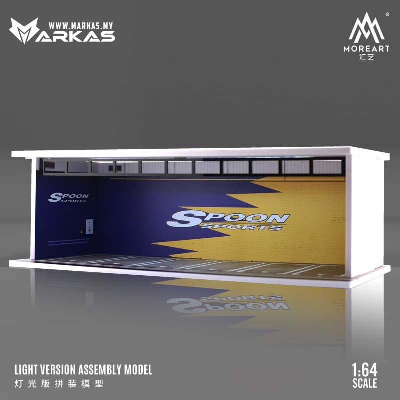 MOREART 1/64 DIORAMA GARAGE SPOON SPORTS