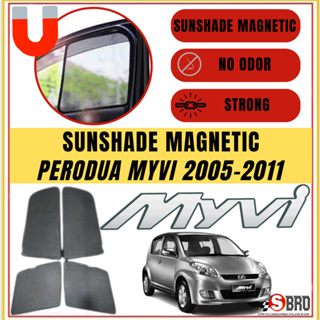 Perodua Myvi 2006-2011 ม่านบังแดดแม่เหล็ก ป้องกันแสงสะท้อน สําหรับรถยนต์ 4 ชิ้น