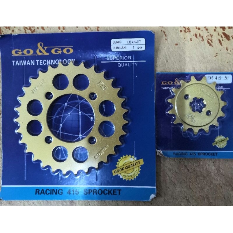 EX5 415 GO & GO SPOKET FRONT & REAR 100 GO & GO