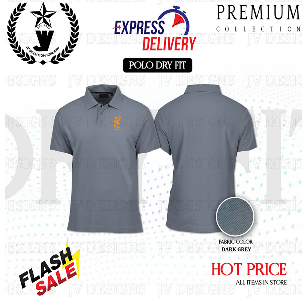 HEBAT [HD] Q23 EVERGREEN DRIFIT POLO โลโก้ LFC BAJU LELAKI/PEREMPUAN 2