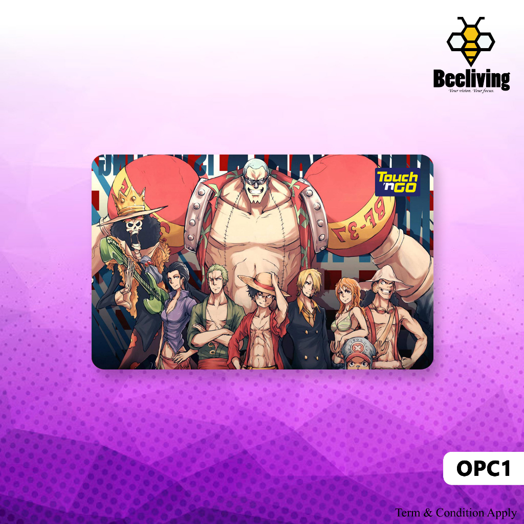 ONE PIECE ( CREW ) - ฝาครอบสติ๊กเกอร์การ์ด Touch n Go (กันน้ํา คุณภาพสูง) ,TNG CARD