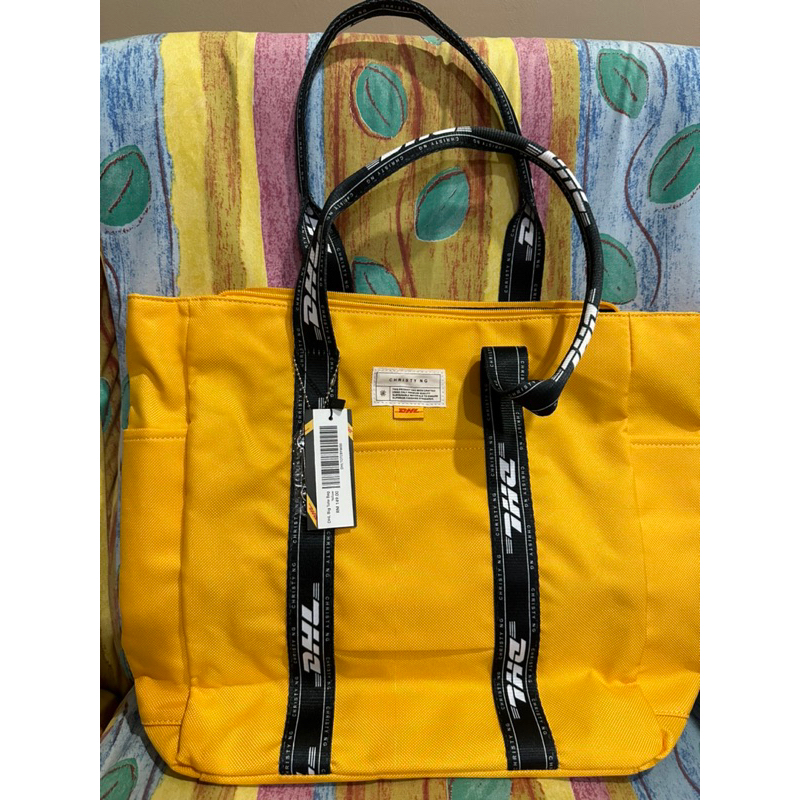 CN DHL กระเป๋าโท้ทผ้าแคนวาสใบใหญ่