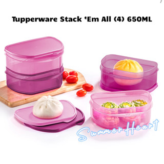 TUPPERWARE ทัปเปอร์แวร์สแต็ก Em All 650 มล. -4 ชิ้น