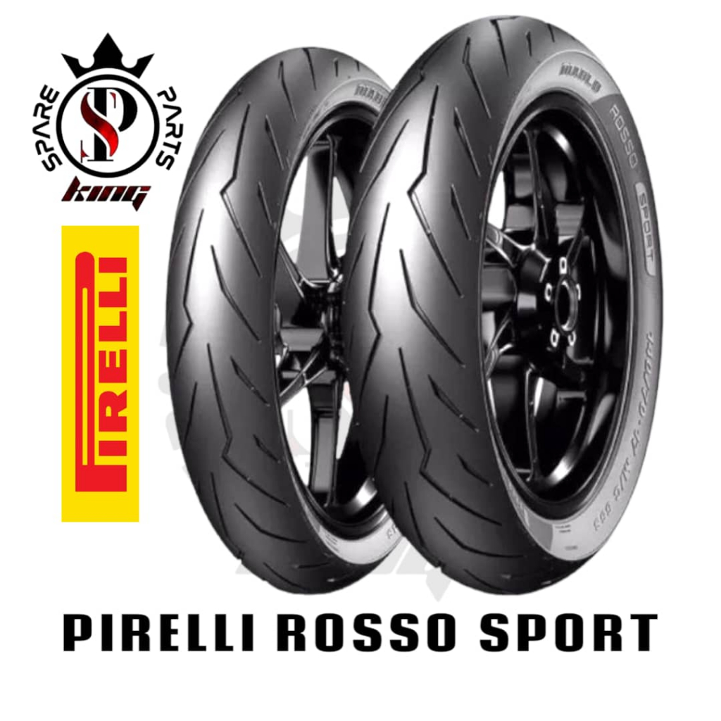 2026 PIRELLI DIABLO ROSSO SPORT 17INCH TIRE ยางรถจักรยานยนต์ TAYAR TUBELESS MOTOSIKAL 70/80 80/80 80