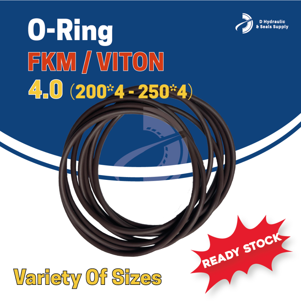 4.0 [200-250] Viton O แหวน FKM O แหวนยาง Viton O แหวนแหวนยาง O แหวนปะเก็นซีล O แหวน Viton FKM
