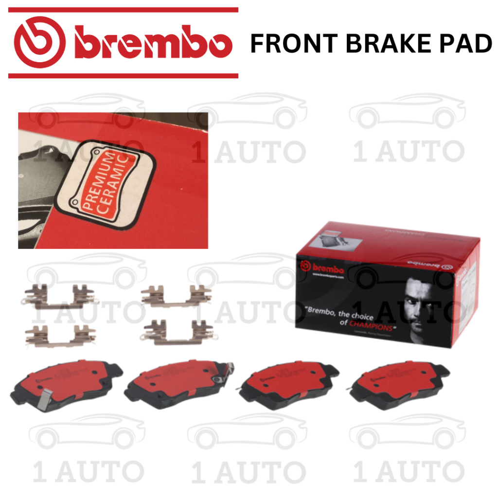 BREMBO PREMIUM ผ้าเบรคหน้าเซรามิก HONDA FREED CIVIC 1.7 ES1 FD3 1.3 IMA FB4 1.5 HYBRID AIRWAVE GJ1 C