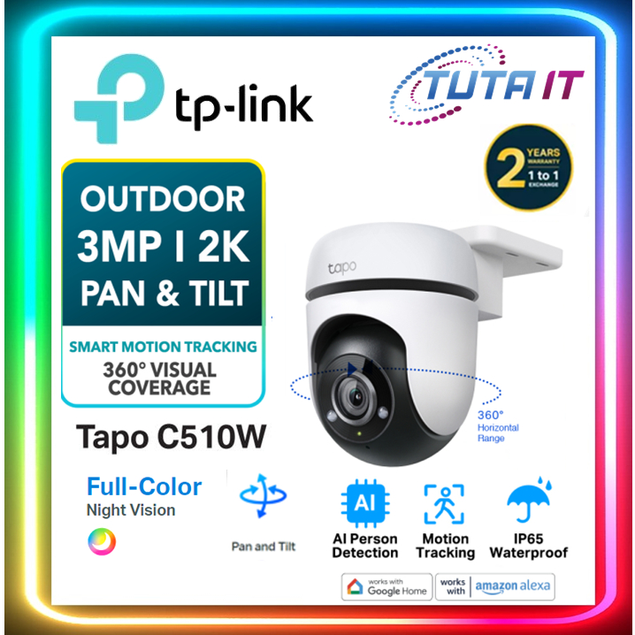 TP-Link Tapo C510W Outdoor Pan/Tilt Security WiFi Camera