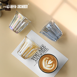 Mhw-3bomber - แก้วกาแฟเอสเปรสโซ่ ลาเต้ คาปูชิโน่ แก้วกาแฟ แก้วน้ํา สีสันสดใส 200 มล.