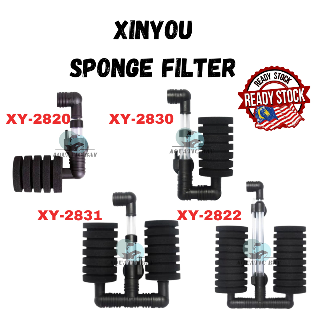 TOPXINYOU Aquarium ฟองน้ํากรองชีวเคมีเดี่ยวฟองน้ําคู่กรอง XY2820/XY2822/XY2830/XY2831