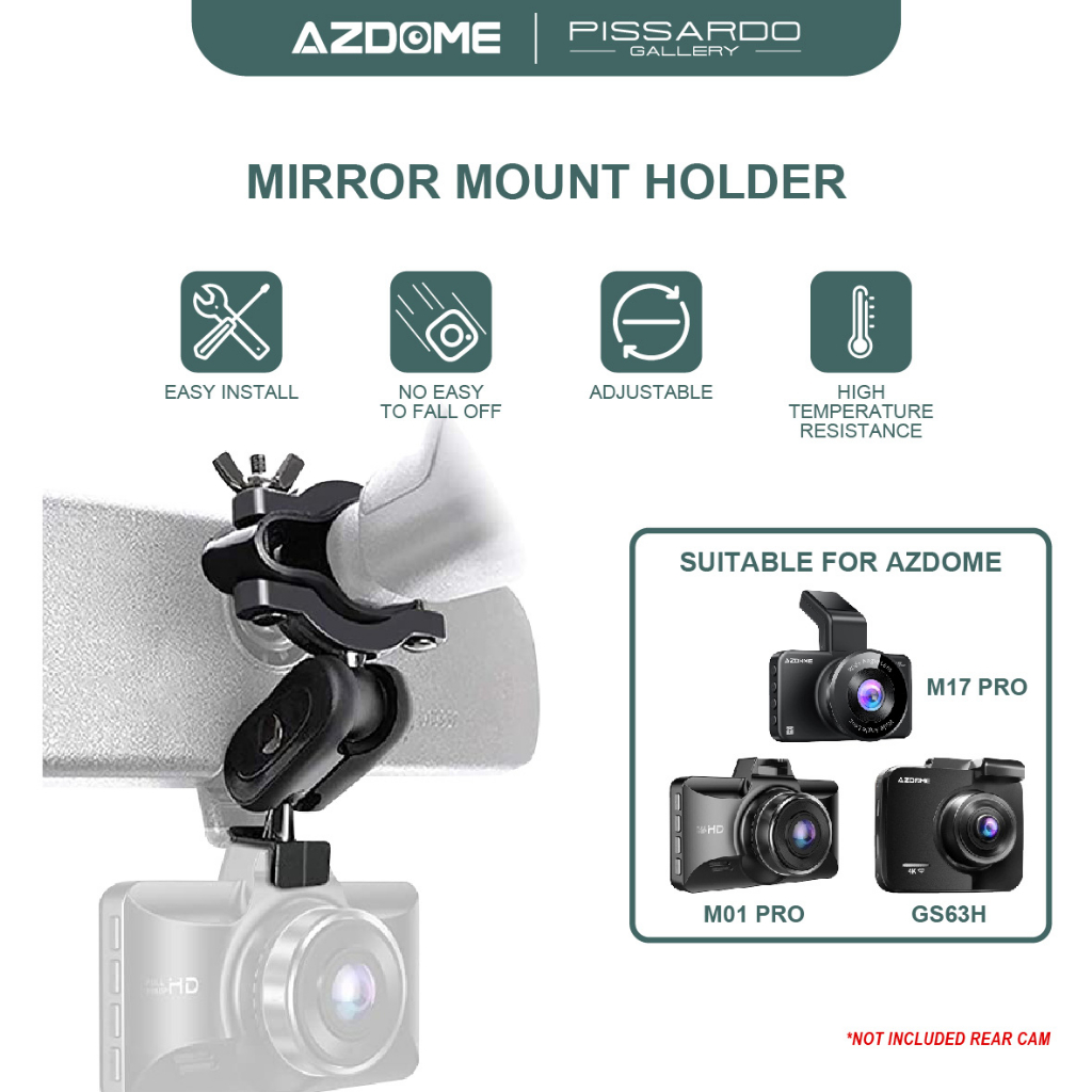 AZDOMEDash Cam Mirror Mount Holder สําหรับ AZDOME Dash Cam M01PRO M17 GS63H