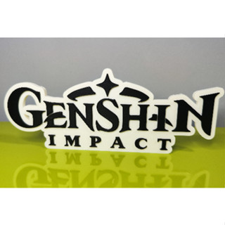 โลโก้ GENSHIN IMPACT (ตกแต่งโต๊ะทํางาน 3D)