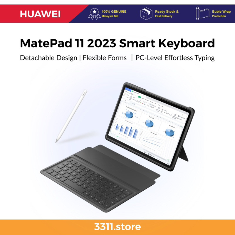 Huawei MatePad 11 2023 คีย์บอร์ดอัจฉริยะ ถอดได้ M Pencil 2 HUAWEI