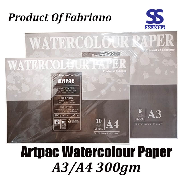 กระดาษสีน้ํา Artpac 300g A3/A4-ผลิตภัณฑ์ของ Fabriano