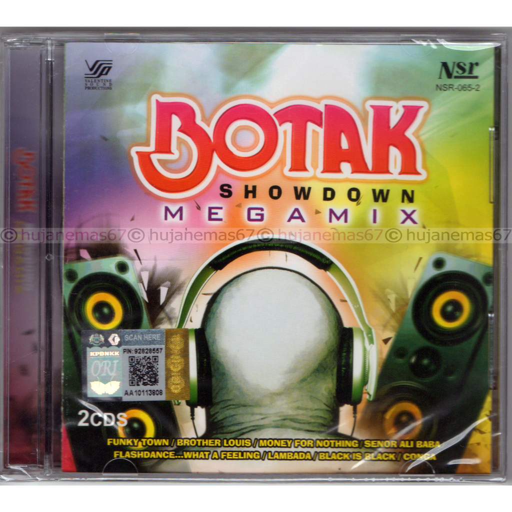 BOTAK - 80s Showdown Megamix (FUNKY TOWN / ICE BABY / BROTHER LOUIS) VSP 2 CD SET DISCO DANCE