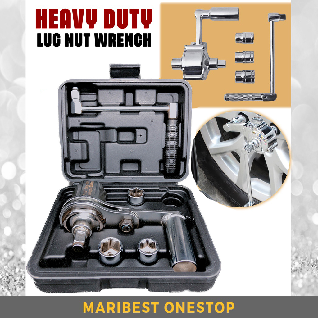 HEAVY DUTY LUG NUT TORQUE MULTIPLIER SOCKET WRENCH SET พร้อมซ็อกเก็ต 3 ชิ้น