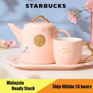 Starbucks Sakura Series Limited Edition ชุดกาน้ําชาเซรามิค ขนาด 600 มล. 160 มล.
