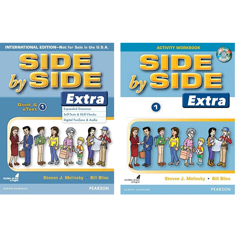 [BUNDLE] Side by Side Extra Book &amp; eText 1 &amp; Side by Side (Classic) สมุดงานกิจกรรม 1 เล่ม