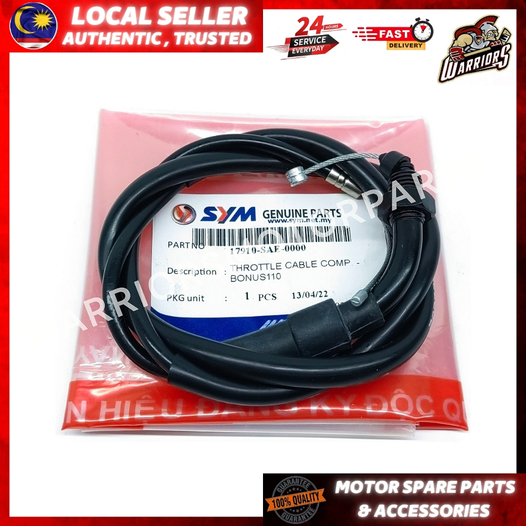 SYM E-BONUS/BONUS SR/SPORT BONUS [GNE] สาย THROTTLE ASSY สาย THROTTLE TALI MINYAK BONUS110