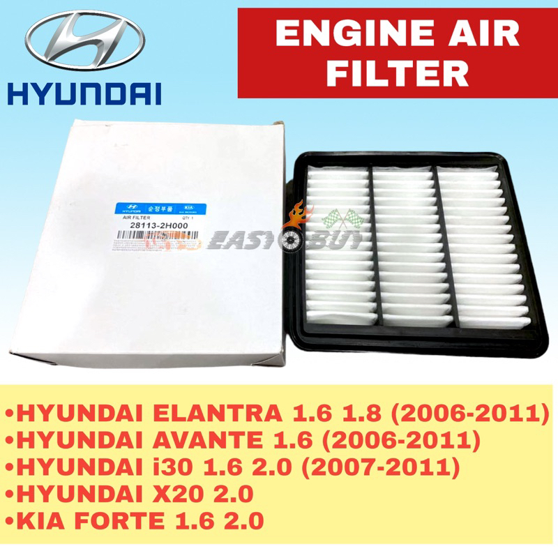 ไส้กรองอากาศเครื่องยนต์ - KIA FORTE 1.6 2.0/HYUNDAI AVANTE 1.6/ELANTRA XD HD 1.6 1.8 /i30 1.6 2.0 /X