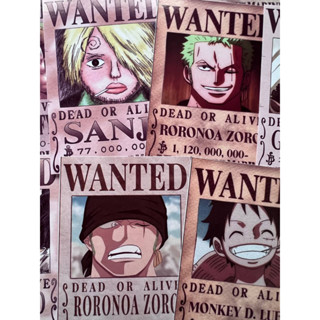 [ขั้นต่ํา 2 ชิ้น] สติกเกอร์ ลายการ์ตูนอนิเมะ Wanted One piece สําหรับวารสาร หรือไดอารี่ โปรดอ่านด้านล่าง