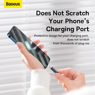 Baseus Minimalist Series สายชาร์จเร็ว USB 2.4A ถ่ายโอนข้อมูลความเร็วสูง แบบถัก ยาว 1.2 ม. สำหรับสมาร์ทโฟนและแท็บเล็ต
