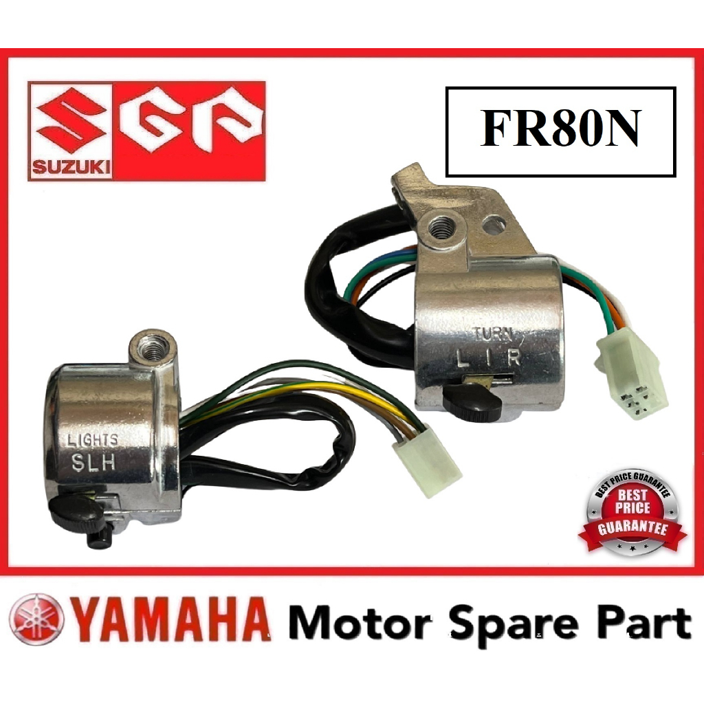 SUZUKI FR80N HANDLE SWITCH 0 LH RH KIRI KANAN SIGNAL LAMPU SUISS FR80-N FR 80 N FR80 N SUZUKI