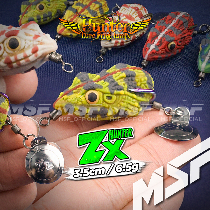 [MSF] Hunter ZX Soft Frog | 3.5g / 6.5g | Katak Getah Casting เหยื่อตกปลา Umpan Tiruan |