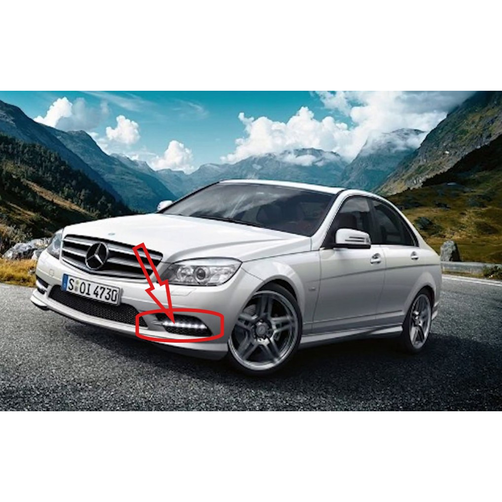 Mercedes-Benz W204 W212 ไฟเดย์ไลท์หน้า DRL W204 W212 A2049068900 ก2049069000