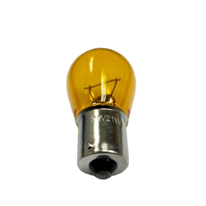 24V 21W 1141 หลอดไฟ BA15s สีเหลืองสัญญาณหลอดไฟ Turn Directional Indicator หลอดไฟ Champs รถบรรทุก Lorry Trailer รถแทรกเตอร์ Bus Van ราคา ถูกที่สุด ดีลบีเคเค แกลเลอรีภาพที่ 3