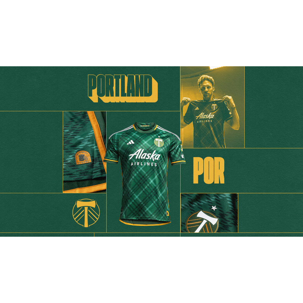 Portland Timbers Home Kit Player Issue MLS 23/24 *สินค้าในพื้นที่