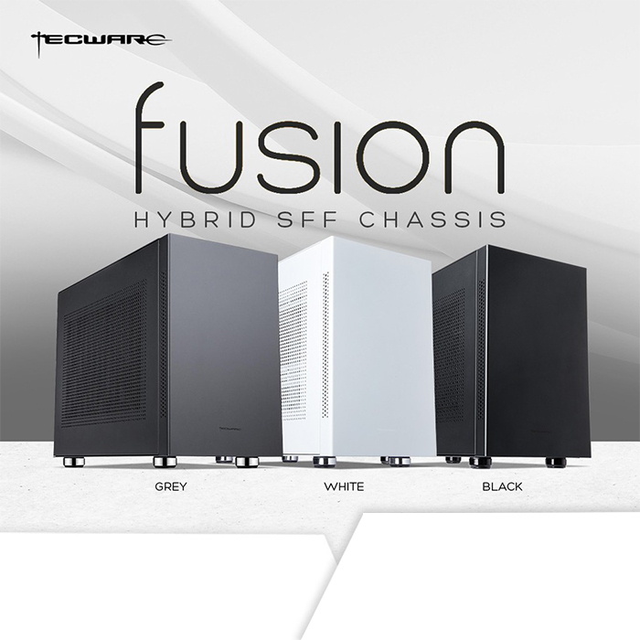 Tecware Fusion Steel mATX เคสพีซี / โครงเดสก์ท็อป ขนาดเล็ก กะทัดรัด
