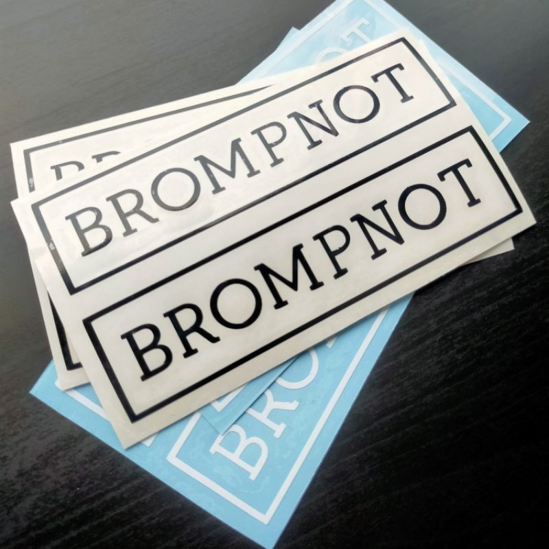 สติ๊กเกอร์โลโก้ตัดจักรยาน BROMPTON!