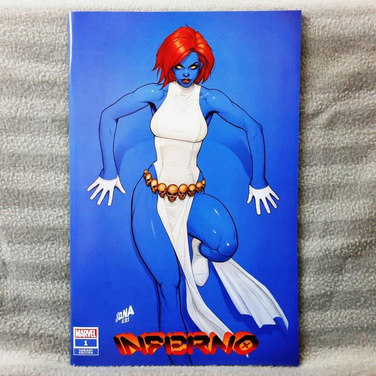 Inferno 1 David Nakayama Variant (Marvel Comics) ฉบับแรก (X-Men) Jonathan Hickman, Valerio Schiti