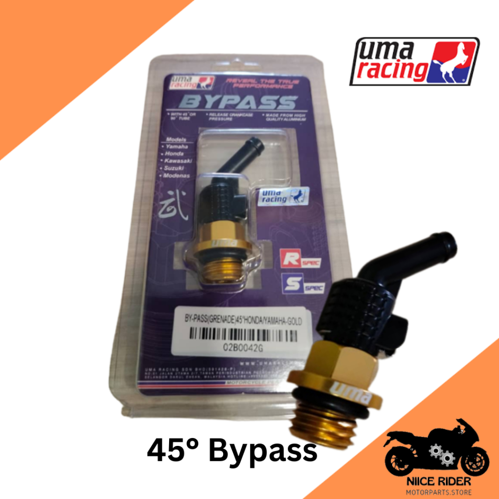 Uma racing bypass 45° Honda Yamaha ori uma