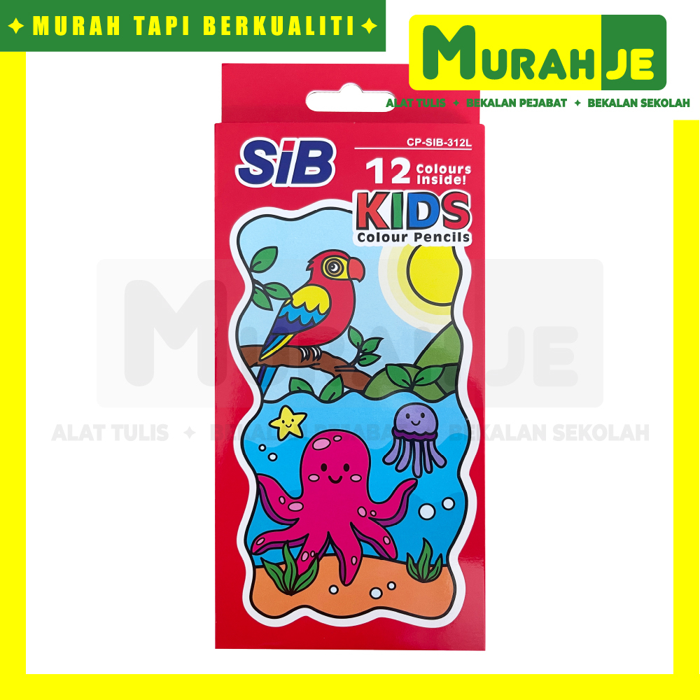 SIB Faster Color Pencils ดินสอสี 12 ปากกายาว สี CP-SIB-312L