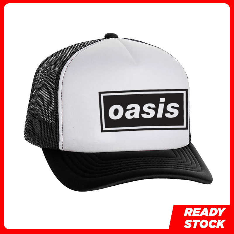 Oasis Topi Band Rock Snapback Trucker Cap