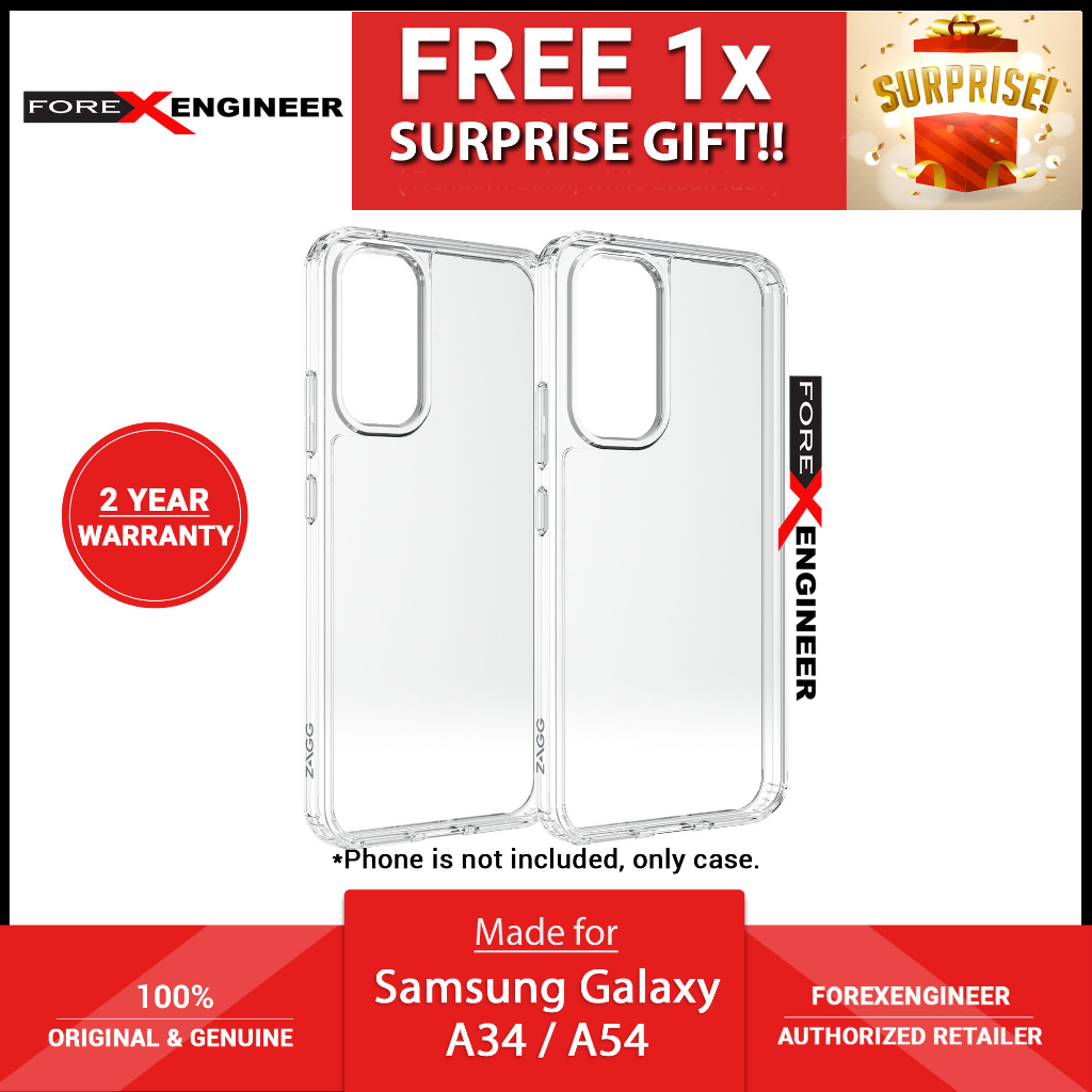 ZAGG เคสใสสําหรับ Samsung Galaxy A34/A54