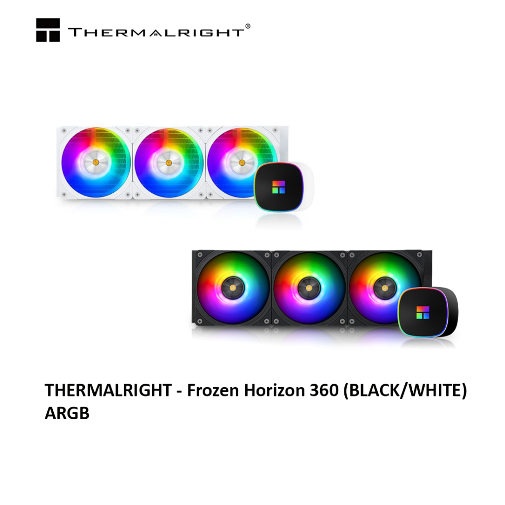 THERMALARIGHT FROZEN HORIZON 360 ARGB AIO LIQUID COOLER - สีดํา/ขาว (360MM)