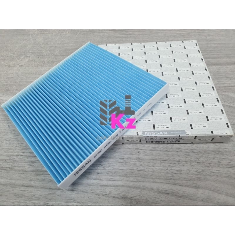 NISSAN ALMERA N17 SIZE:(22.5X21X2)CM - CABIN FILTER -B7200 1HMOA D404 / 27277-1HA0A (สีขาว/ BIRU COL