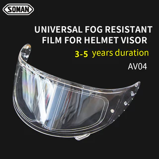 Soman Universal Antifog เลนส์ฟิล์มรถจักรยานยนต์หมวกกันน็อค Visor ฟิล์ม Anti Fog สําหรับ AGV SHOEI HJC X14 K5 K3SV K1 Moto หมวกกันน็อค Acc