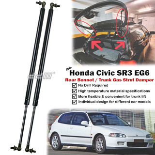 โช๊คอัพกระจกด้านหลัง สําหรับ Honda Civic Dolphin SR3 EG6 EG 1 คู่